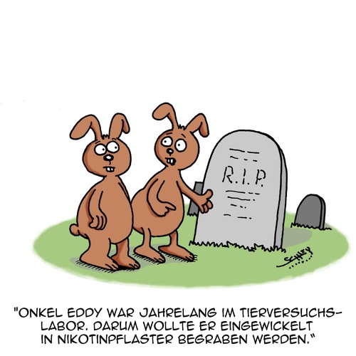 Cartoon: Tot und begraben... (medium) by Karsten Schley tagged wissenschaft,gesundheit,tiere,tierversuche,versuchslaboratorien,nikotin,rauchen,zigaretten,leben,tod,begräbnisse,wissenschaft,gesundheit,tiere,tierversuche,versuchslaboratorien,nikotin,rauchen,zigaretten,leben,tod,begräbnisse