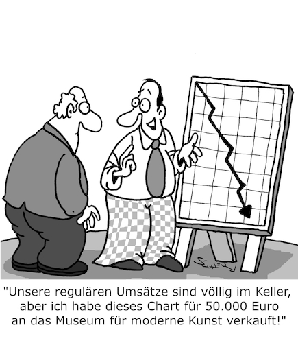 Cartoon: Umsatzeinbruch (medium) by Karsten Schley tagged wirtschaft,umsätze,business,sales,umsatzeinbruch,kunst,museen,kultur,gesellschaft,wirtschaft,umsätze,business,sales,umsatzeinbruch,kunst,museen,kultur,gesellschaft