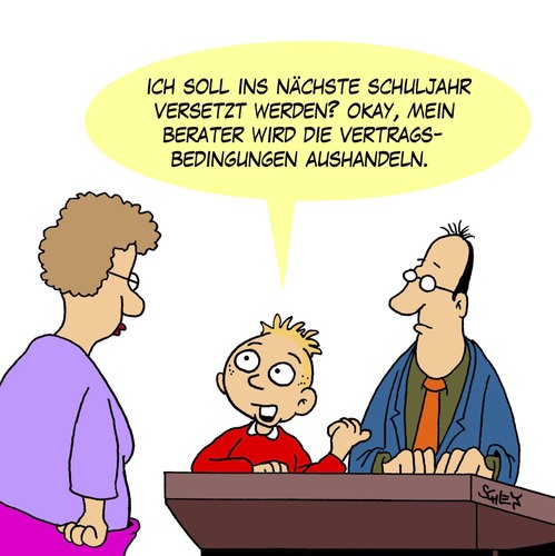 Cartoon: Verlängerung (medium) by Karsten Schley tagged schule,schüler,bildung,versetzung,verträge,pisa,berater,lehrer,jugend,kinder,gesellschaft,deutschland,schule,schüler,bildung,versetzung,verträge,pisa,berater,lehrer,jugend,kinder,gesellschaft,deutschland