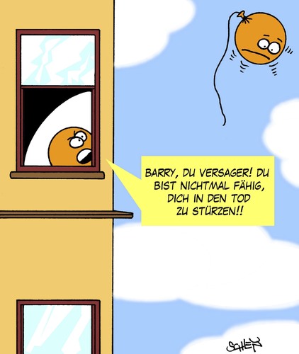 Cartoon: Versager (medium) by Karsten Schley tagged männer,frauen,leben,tod,verzweiflung,selbstmord,psychologie,dämlichkeit,physik,lutballons,männer,frauen,leben,tod,verzweiflung,selbstmord,psychologie,dämlichkeit,physik,lutballons