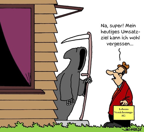 Cartoon: Versicherung (medium) by Karsten Schley tagged gesundheit,wirtschaft,umsatzziel,business,umsatz,leben,versicherungen,versicherungsvertreter,lebensversicherungen,geld,lebensversicherungen,versicherungsvertreter,versicherungen,leben,umsatz,business,wirtschaft