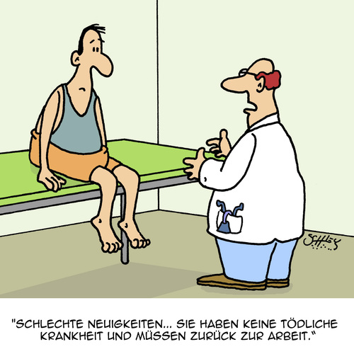 Cartoon: Voll schlimm!! (medium) by Karsten Schley tagged ärzte,patienten,gesundheit,krankheiten,krankenhäuser,tod,leben,arbeit,arbeitsplatz,wirtschaft,neuigkeiten,jobs,arbeitgeber,arbeitnehmer,ärzte,patienten,gesundheit,krankheiten,krankenhäuser,tod,leben,arbeit,arbeitsplatz,wirtschaft,neuigkeiten,jobs,arbeitgeber,arbeitnehmer