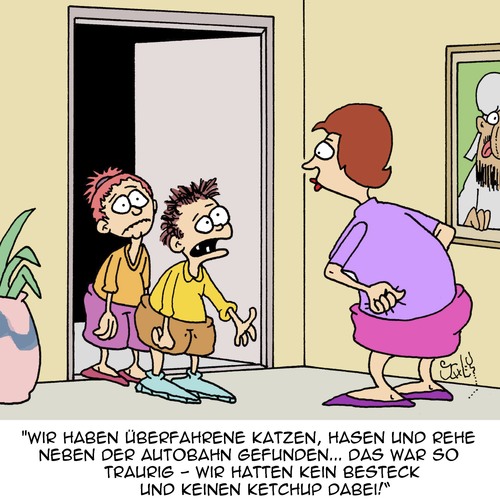 Cartoon: Voll traurig! (medium) by Karsten Schley tagged familie,kinder,tiere,erziehung,gesellschaft,jugend,strassenverkehr,natur,leben,tod,essen,ernährung,eltern,mütter,familie,kinder,tiere,erziehung,gesellschaft,jugend,strassenverkehr,natur,leben,tod,essen,ernährung,eltern,mütter