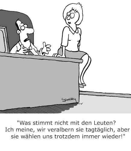 Cartoon: Wähler-Innen (medium) by Karsten Schley tagged wahlen,wähler,politik,politiker,regierungen,gesetze,bildung,gesellschaft,wahlen,wähler,politik,politiker,regierungen,gesetze,bildung,gesellschaft