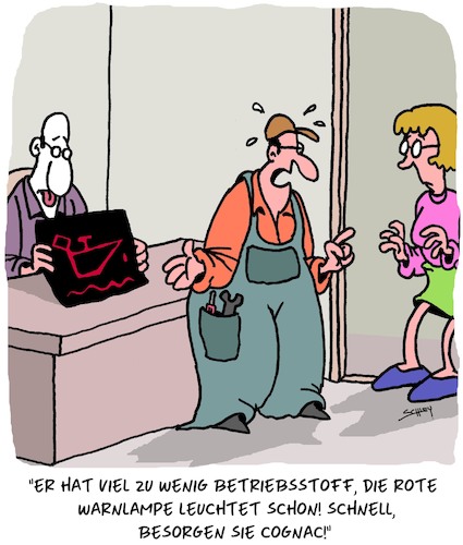 Cartoon: WARNUNG!!! (medium) by Karsten Schley tagged warnung,wirtschaft,technik,gesundheit,warnsignale,betriebsstoffe,mechaniker,büro,arbeitgeber,arbeitnehmer,angestellte,cognac,warnung,wirtschaft,technik,gesundheit,warnsignale,betriebsstoffe,mechaniker,büro,arbeitgeber,arbeitnehmer,angestellte,cognac