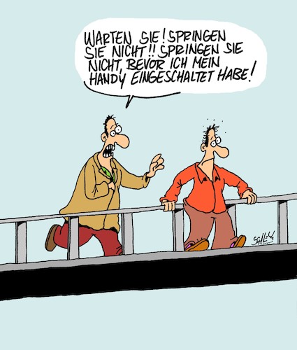 Cartoon: Warten (medium) by Karsten Schley tagged smartphones,technik,internet,gaffer,opfer,schaulustige,egoismus,empathie,selbstmord,tod,sensationsgier,gesellschaft,verrohung,deutschland,europa,sitten,moral,smartphones,technik,internet,gaffer,opfer,schaulustige,egoismus,empathie,selbstmord,tod,sensationsgier,gesellschaft,verrohung,deutschland,europa,sitten,moral