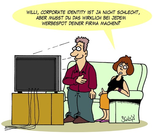 Cartoon: Werbung (medium) by Karsten Schley tagged arbeit,arbeitgeber,arbeitnehmer,corporate,identity,jobs,business,wirtschaft,männer,frauen,ehe,familie,fernsehen,arbeit,arbeitgeber,arbeitnehmer,corporate,identity,jobs,business,wirtschaft,männer,frauen,ehe,familie,fernsehen