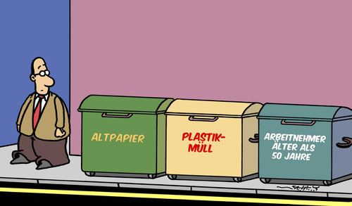 Cartoon: Wohlstandsmüll (medium) by Karsten Schley tagged arbeit,arbeitgeber,arbeitnehmer,soziales,alter,business,wirtschaft,jobs,umweltschutz,mülltrennung,gesellschaft,arbeit,arbeitgeber,arbeitnehmer,soziales,alter,business,wirtschaft,jobs,umweltschutz,mülltrennung,gesellschaft