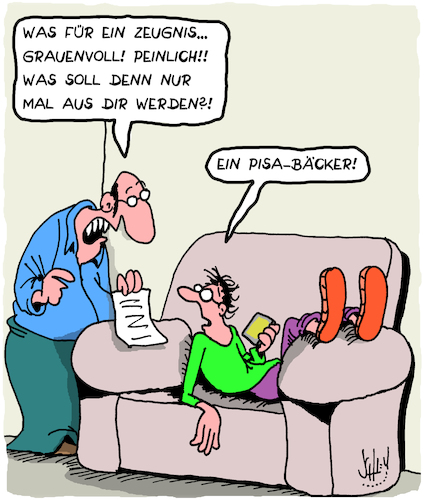 Cartoon: Zeugnis (medium) by Karsten Schley tagged bildung,schule,schulsystem,bildungspolitik,schüler,wissen,jugend,zukunft,jobaussichten,gesellschaft,eltern,familie,bildung,schule,schulsystem,bildungspolitik,schüler,wissen,jugend,zukunft,jobaussichten,gesellschaft,eltern,familie