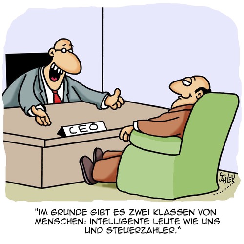 Cartoon: Zwei Klassen (medium) by Karsten Schley tagged steuern,wirtschaft,business,steuerbetrug,wirtschaftskriminalität,geld,gesellschaft,klassengesellschaft,kapitalismus,steuern,wirtschaft,business,steuerbetrug,wirtschaftskriminalität,geld,gesellschaft,klassengesellschaft,kapitalismus