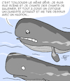 Cartoon: Cauchemar (small) by Karsten Schley tagged baleines,nature,art,litterature,critiques,reves