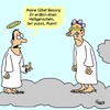 Cartoon: Heiligenschein (small) by Karsten Schley tagged religion mode männer mann himmel engel tod