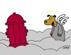 Cartoon: Hunde-Paradies (small) by Karsten Schley tagged tiere hunde religion himmel paradies christentum tod kirche