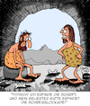 Cartoon: Typisch! (small) by Karsten Schley tagged männer,frauen,liebe,ehe,beziehungen,historisches,steinzeit,erfindungen,verhalten,gesellschaft