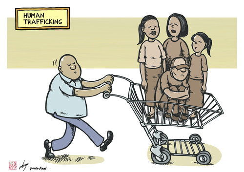 Human Trafficking By Rodrigo Politics Cartoon Toonpool
