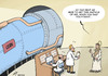 Cartoon: God particle found (small) by rodrigo tagged cern lhc science higgs boson physics god particle