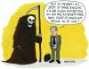 Cartoon: Keine Zeit (small) by Yavou tagged tod death work busy business schnitter yavou cartoon kartunz büro