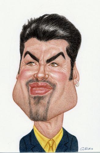 Cartoon: George Michael (medium) by Gero tagged caricature