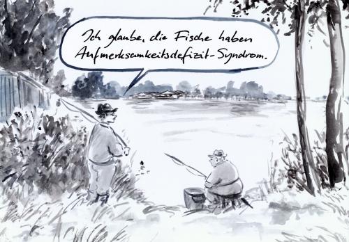 Anglerpech By Bernd Zeller | Nature Cartoon | TOONPOOL