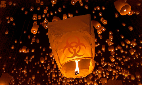 Corona Virus Sky Lanterns