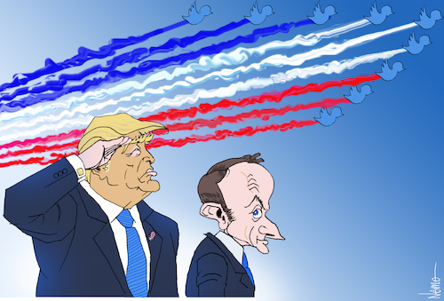 Trump at Bastille Day