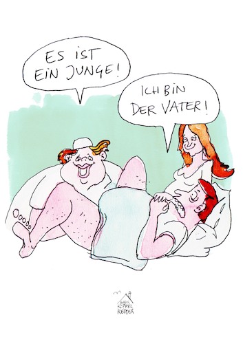 Cartoon: Vater (medium) by Koppelredder tagged vater,mutter,kind,baby,geburt,hebamme,geschlechter,geschlechterrollen,geschlechtergerechtigkeit,verwechslung,missverständnis,vater,mutter,kind,baby,geburt,hebamme,geschlechter,geschlechterrollen,geschlechtergerechtigkeit,verwechslung,missverständnis