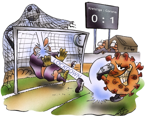 Cartoon: Amateurliga iin Coronazeiten (medium) by HSB-Cartoon tagged fußball,corona,virus,covid19,pandemie,amateurliga,kreisliga,bezirksliga,fussballspieler,bundesliga,lockdown,elfmeter,sportplatz,fußballplatz,cartoon,fußball,corona,virus,covid19,pandemie,amateurliga,kreisliga,bezirksliga,fussballspieler,bundesliga,lockdown,elfmeter,sportplatz,fußballplatz,cartoon