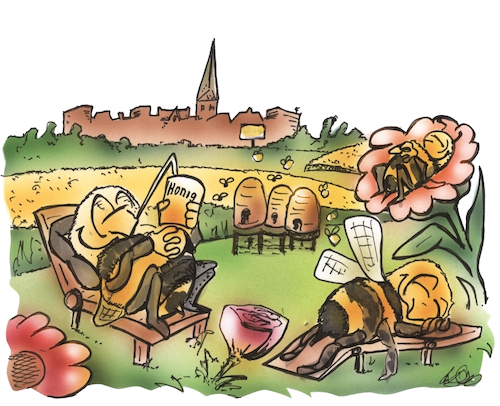 Cartoon: Bienen (medium) by HSB-Cartoon tagged bienen,insekten,raps,rapsfeld,naturrefugium,wiese,wohlfühlen,wohlfühloase,umwelt,honig,bienenstock,bienenkästen,bienenvolk,bienenvölker,bienen,insekten,raps,rapsfeld,naturrefugium,wiese,wohlfühlen,wohlfühloase,umwelt,honig,bienenstock,bienenkästen,bienenvolk,bienenvölker