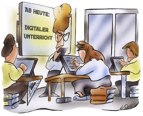 Cartoon: Digitaler Unterricht (medium) by HSB-Cartoon tagged digitaler,unterricht,notebook,schule,schüler,lehrer,lehrmaterial,computer,whiteboard,laptop,ipad,pc,schulfach,lehrpersonal,schulbuch,schulheft,karrikatur,karikatur,digitaler,unterricht,notebook,schule,schüler,lehrer,lehrmaterial,computer,whiteboard,laptop,ipad,pc,schulfach,lehrpersonal,schulbuch,schulheft,karrikatur,karikatur