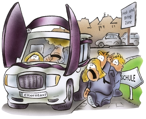 Cartoon: Elterntaxi (medium) by HSB-Cartoon tagged eltern,elterntaxi,helikoptereltern,schulweg,schulkinder,schule,grundschule,auto,karrikatur,schulhof,verkehr,karikatur,scheuklappen,eltern,elterntaxi,helikoptereltern,schulweg,schulkinder,schule,grundschule,auto,karrikatur,schulhof,verkehr,karikatur,scheuklappen