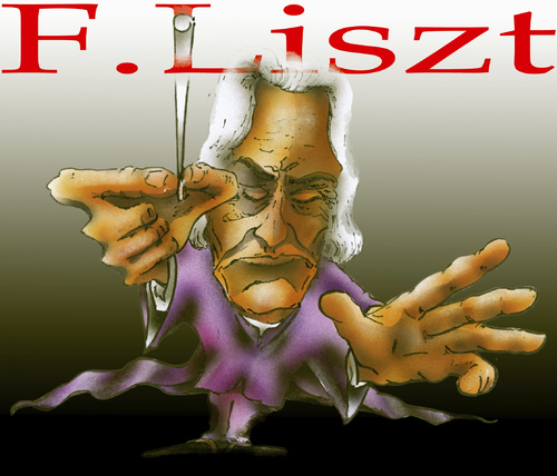 Cartoon: F. Liszt (medium) by HSB-Cartoon tagged music,componist,franz,liszt,celebrity,komponist,airbrushart,airbrushcartoon,airbrush,illustration,music,componist,franz,liszt,celebrity,komponist,airbrushart,airbrushcartoon,airbrush,illustration