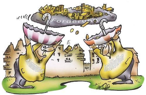 Cartoon: Fördermittel (medium) by HSB-Cartoon tagged fördermittel,fördergelder,geldregen,kommune,finanzen,kommunall,bauprojekt,institution,stadt,verwaltung,öffentliche,hand,unterstützung,wirtschaftsförderung,bauförderung,projektförderung,geldsegen,kfw,kämmerei,behörde,landesregierung,bezirksregierung,bundesmittel,landesmittel,landesförderung,bundesförderung,kommunalförderung,städteförderung,fördermittel,fördergelder,geldregen,kommune,finanzen,kommunall,bauprojekt,institution,stadt,verwaltung,öffentliche,hand,unterstützung,wirtschaftsförderung,bauförderung,projektförderung,geldsegen,kfw,kämmerei,behörde,landesregierung,bezirksregierung,bundesmittel,landesmittel,landesförderung,bundesförderung,kommunalförderung,städteförderung