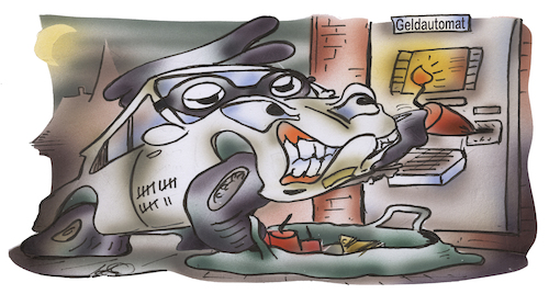 Cartoon: Geldautomatensprenger (medium) by HSB-Cartoon tagged geldautomat,geldautomatensprenger,explosion,sprengung,dynamit,bankraug,gasexplösion,geld,sparkasse,volksbank,diebstahl,verbrecher,kriminelle,geldautomat,geldautomatensprenger,explosion,sprengung,dynamit,bankraug,gasexplösion,geld,sparkasse,volksbank,diebstahl,verbrecher,kriminelle