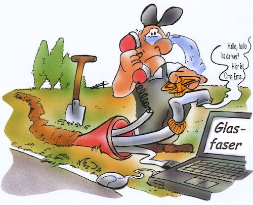 Cartoon: Glasfaserausbau auf dem Lande (medium) by HSB-Cartoon tagged glasfaserkabel,internet,glasfaserausbau,digital,digitalnetz,glasfasernetz,aussenbereich,bauernschaft,land,eigenleistung,glasfaseranbieter,telekom,bornet,deutsche,glasfaser,internetanschluss,highspeedanschluss,verkabelung,richtfunk,breitband,breitbandausbau,cartoon,cartoonist,hsb,computer,rohrleitung,glasfaserkabel,internet,glasfaserausbau,digital,digitalnetz,glasfasernetz,aussenbereich,bauernschaft,land,eigenleistung,glasfaseranbieter,telekom,bornet,deutsche,glasfaser,internetanschluss,highspeedanschluss,verkabelung,richtfunk,breitband,breitbandausbau,cartoon,cartoonist,hsb,computer,rohrleitung