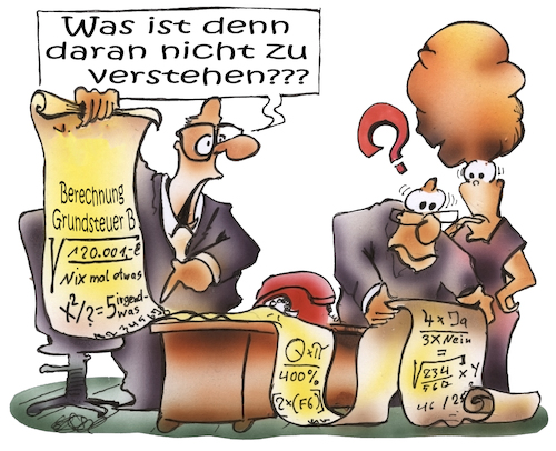 Cartoon: Grundsteuerberechnung (medium) by HSB-Cartoon tagged steuer,steeurerhöhung,versteuern,grundsteuer,steuererklärung,kämmerer,bürger,grundstück,grundstückseigentümmer,abgabe,stadtverwaltung,steuereinnahme,stadtkasse,steuerbescheid,bemessungsgrundlage,grundsteuerreform,substanzsteuer,steuer,steeurerhöhung,versteuern,grundsteuer,steuererklärung,kämmerer,bürger,grundstück,grundstückseigentümmer,abgabe,stadtverwaltung,steuereinnahme,stadtkasse,steuerbescheid,bemessungsgrundlage,grundsteuerreform,substanzsteuer