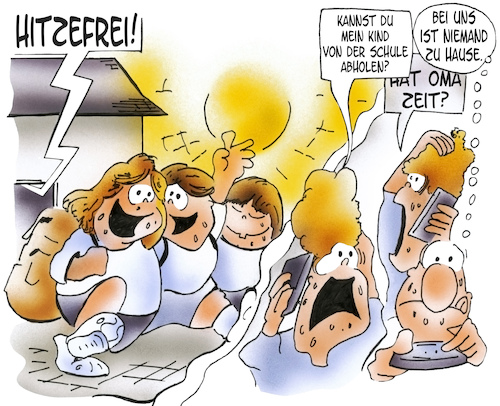 Cartoon: Hitzefrei (medium) by HSB-Cartoon tagged hitzefrei,hitze,sommer,sommerwetter,temperatur,hitzewelle,helikoptereltern,eltern,schule,schüler,grundschule,schulleiter,lehrer,lehrpersonal,schulunterricht,unterrichtsbefreiung,ferien,panik,schulgebäude,schulfrei,cartoon,cartoonzeichner,hitzefrei,hitze,sommer,sommerwetter,temperatur,hitzewelle,helikoptereltern,eltern,schule,schüler,grundschule,schulleiter,lehrer,lehrpersonal,schulunterricht,unterrichtsbefreiung,ferien,panik,schulgebäude,schulfrei,cartoon,cartoonzeichner