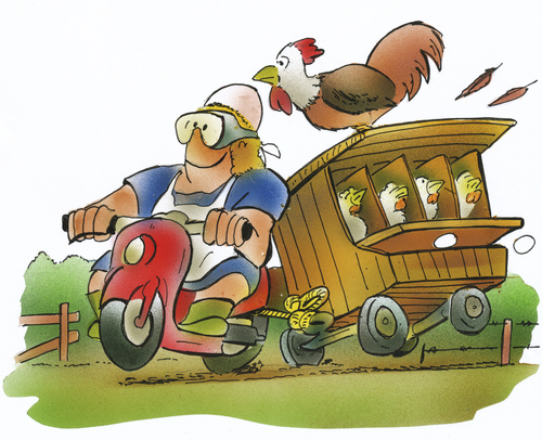 Cartoon: Hühnerstall (medium) by HSB-Cartoon tagged huhn,hühner,henne,legehenne,bauer,bäuerin,landwirt,landwirtschaft,hühnerstall,hahn,legebatterie,biobauer,bioeier,eier,bioprodukt,biomarkt,frühstücksei,eierbecher,moped,karikatur,mofa,tierhaltung,freilandhaltung,freilandhühner,humor,biokunde,huhn,hühner,henne,legehenne,bauer,bäuerin,landwirt,landwirtschaft,hühnerstall,hahn,legebatterie,biobauer,bioeier,eier,bioprodukt,biomarkt,frühstücksei,eierbecher,moped,karikatur,mofa,tierhaltung,freilandhaltung,freilandhühner,humor,biokunde