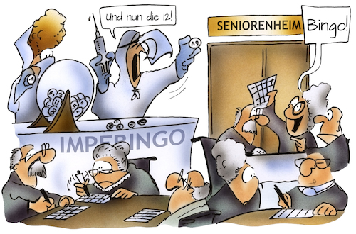 Cartoon: Impfen im Seniorenheim (medium) by HSB-Cartoon tagged impfung,coronaimpfung,impfen,impfzentrum,corona,covid19,lockdownaltenheim,senioren,seniorenheim,bingo,altersheim,altenpflger,heimbewohner,greis,greisin,impftermin,atrazenec,biontec,impfpass,impferlass,impfverordnung,impfhelfer,altenpfleger,pflegeheim,seniorenresidenz,bingospiel,priorität,impfpriorität,pandemiea,impfung,coronaimpfung,impfen,impfzentrum,corona,covid19,lockdownaltenheim,senioren,seniorenheim,bingo,altersheim,altenpflger,heimbewohner,greis,greisin,impftermin,atrazenec,biontec,impfpass,impferlass,impfverordnung,impfhelfer,altenpfleger,pflegeheim,seniorenresidenz,bingospiel,priorität,impfpriorität,pandemiea