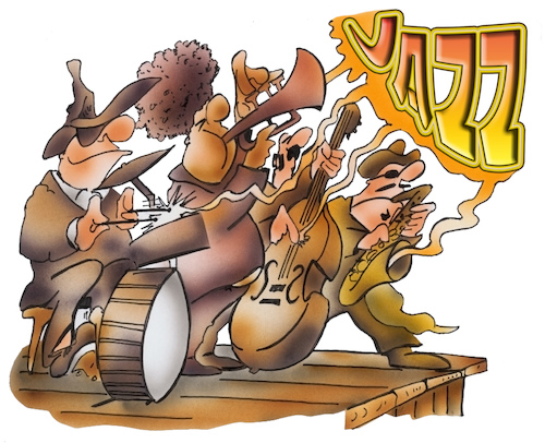 Cartoon: Jazz (medium) by HSB-Cartoon tagged jazz,music,jazzmusik,soul,festival,event,musik,jazzer,drums,saxophon,trompete,bass,musikinstrument,musiker,violin,double,musiknote,blues,melody,song,musikstück,cartoon,cartoonist,jazz,music,jazzmusik,soul,festival,event,musik,jazzer,drums,saxophon,trompete,bass,musikinstrument,musiker,violin,double,musiknote,blues,melody,song,musikstück,cartoon,cartoonist