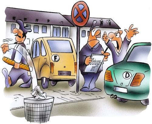 Cartoon: Knöllchen (medium) by HSB-Cartoon tagged car,cars,park,parking,space,wrong,airbrush,auto,autos,bürokratie,bürokratiewahnsinn,deutschland,eu,europa,europäische,union,falschparken,falschparker,frankfreich,grenze,grenzregion,grenzüberschreitend,halteverbot,hsb,hsbcartoon,international,internationale,karikatur,knöllchen,lokalkarikatur,länderübergreifend,mobilität,ordnung,ordnungsamt,ordnungshüter,parken,parkplatz,parkplatzsituation,parkverbot,parkverkehr,pkw,politesse,strafe,strafverfolgung,strafzettel,verbot,verkehr,vernetzung,wahnsinn,zusammenarbeit,car,cars,park,parking,space,wrong,airbrush,auto,autos,bürokratie,bürokratiewahnsinn,deutschland,eu,europa,europäische,union,falschparken,falschparker,frankfreich,grenze,grenzregion,grenzüberschreitend,halteverbot,hsb,hsbcartoon,international,internationale,karikatur,knöllchen,lokalkarikatur,länderübergreifend,mobilität,ordnung,ordnungsamt,ordnungshüter,parken,parkplatz,parkplatzsituation,parkverbot,parkverkehr,pkw,politesse,strafe,strafverfolgung,strafzettel,verbot,verkehr,vernetzung,wahnsinn,zusammenarbeit