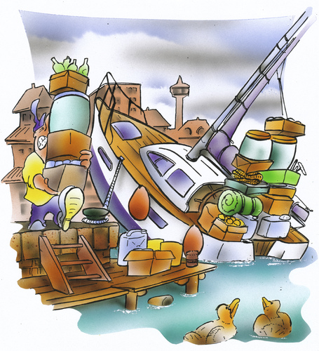 Cartoon: overloaded sailingboat (medium) by HSB-Cartoon tagged sailing,sailingboat,yacht,charterboat,ship,ocean,sea,harbour,port,charge,skipper,schiff,boot,segeln,segelschiff,hafen,kaiairbrush,sailing,sailingboat,yacht,charterboat,ship,ocean,sea,harbour,port,charge,skipper,schiff,boot,segeln,segelschiff,hafen,kaiairbrush