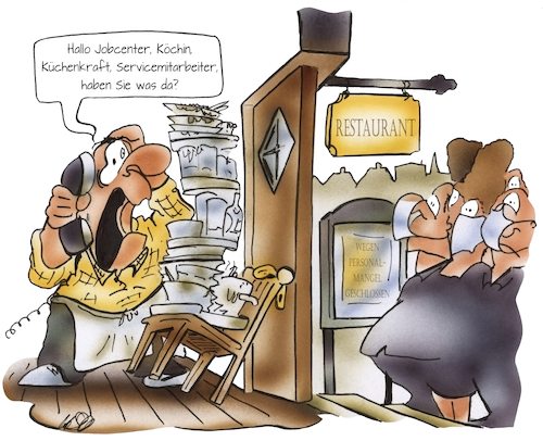 Cartoon: Personalnot in der Gastronomie (medium) by HSB-Cartoon tagged personalnot,kellner,ober,gaststätte,gastwirt,lokal,bar,kneipe,karrikatur,lokalbesuch,restaurant,koch,stellenangebot,jobsuche,aushilfsjob,pub,gastwirtin,personalsuch,schließung,karikatur,lockdown,pandemie,covid19,corona,personalnot,kellner,ober,gaststätte,gastwirt,lokal,bar,kneipe,karrikatur,lokalbesuch,restaurant,koch,stellenangebot,jobsuche,aushilfsjob,pub,gastwirtin,personalsuch,schließung,karikatur,lockdown,pandemie,covid19,corona