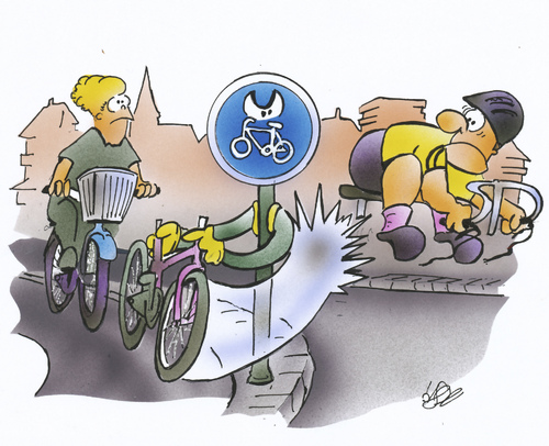 Cartoon: Radwege (medium) by HSB-Cartoon tagged straße,wege,radweg,radfahrer,schild,sign,fahrrad,bike,verkehr,traffik,traffic,recht,ordnung,cartoon,karikatur,hsbcartoon,design,art,airbrush,straße,radweg,wege,radfahrer,fahrrad,verkehr,ordnung,straßenverkehr,regeln,verkehrsregeln