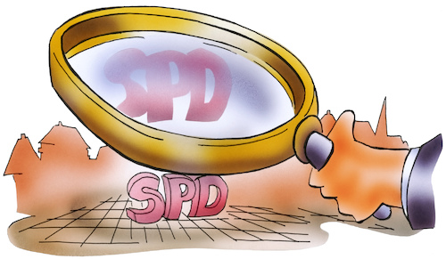 Cartoon: SPD unter der Lupe (medium) by HSB-Cartoon tagged election,government,policy,represent,representation,abgeordnete,abgeorneter,airbrush,bundesrat,bundesregierung,bundestag,bundestagswahl,cartoon,cartoonist,demokratie,deutschland,hsb,hsbcartoon,illustrationszeichner,kariakturist,karikatur,landesregierung,landtag,landtagswahl,lupe,partei,politik,politiker,regierung,repräsentation,schulz,schulzeffekt,sozialdemokratie,spd,suchen,umfrage,wahl,wählen,election,government,policy,represent,representation,abgeordnete,abgeorneter,airbrush,bundesrat,bundesregierung,bundestag,bundestagswahl,cartoon,cartoonist,demokratie,deutschland,hsb,hsbcartoon,illustrationszeichner,kariakturist,karikatur,landesregierung,landtag,landtagswahl,lupe,partei,politik,politiker,regierung,repräsentation,schulz,schulzeffekt,sozialdemokratie,spd,suchen,umfrage,wahl,wählen