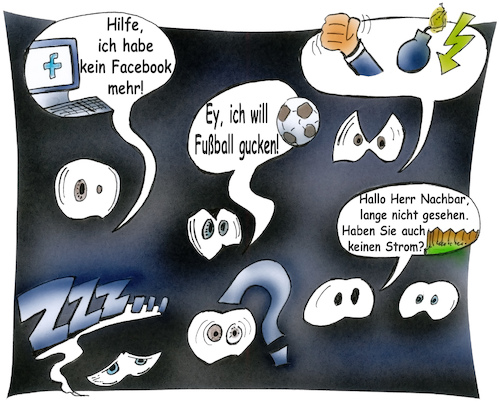 Cartoon: Stromausfall (medium) by HSB-Cartoon tagged dark,energy,facebook,neighbour,neighbourhood,network,soccer,abhängig,abhängigkeit,agression,agressivität,airbrush,dunkel,dunkelheit,elektrizität,energie,fußball,hilflos,hilflosigkeit,horrorszenario,hsb,lokalkarikatur,nachbar,nachbarschaft,netzwerk,social,media,soziale,medien,sozialverhalten,strom,stromausfall,stromversorgung,versorgung,dark,energy,facebook,neighbour,neighbourhood,network,soccer,abhängig,abhängigkeit,agression,agressivität,airbrush,dunkel,dunkelheit,elektrizität,energie,fußball,hilflos,hilflosigkeit,horrorszenario,hsb,lokalkarikatur,nachbar,nachbarschaft,netzwerk,social,media,soziale,medien,sozialverhalten,strom,stromausfall,stromversorgung,versorgung