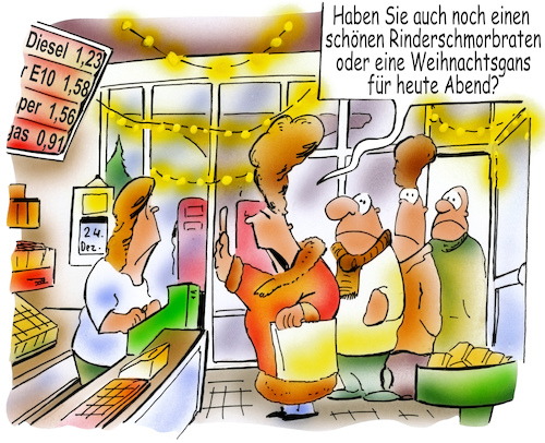 Cartoon: Weihnachtseinkauf (medium) by HSB-Cartoon tagged christmas,airbrush,braten,feiertag,gans,hsb,hsbcartoon,karikatur,lebensmittel,lebensmittelversorgung,lokalkarikatur,tankstelle,weihnacht,weihnachten,weihnachtseinkauf,weihnachtsgans,öffnungszeiten,christmas,airbrush,braten,feiertag,gans,hsb,hsbcartoon,karikatur,lebensmittel,lebensmittelversorgung,lokalkarikatur,tankstelle,weihnacht,weihnachten,weihnachtseinkauf,weihnachtsgans,öffnungszeiten