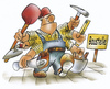 Cartoon: Bauarbeiter (small) by HSB-Cartoon tagged bau,baustelle,bauarbeiter,betonierer,maurer,hausbau,wasserwaage,kelle,bauhelm,karikatur,handwerk,handwerker,bauplan,bauplanung,bauaufsicht,bauleiter,bauleitung,polier,maurermeister,werkzeug,baustelleneinrichtung