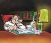 Cartoon: the writer (small) by HSB-Cartoon tagged writer poet alcohol