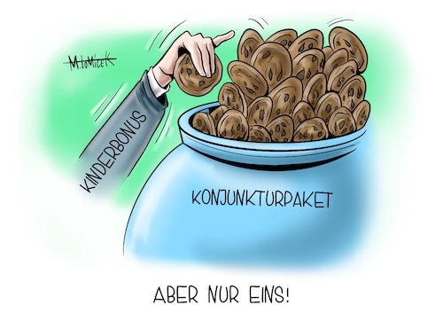 Cartoon: Aber nur eins! (medium) by Mirco Tomicek tagged corona,kinderbonus,kinder,bonus,covid19,konjunktur,konjunkturpaket,paket,geld,euro,kind,karikatur,cartoon,mirco,tomicek,corona,kinderbonus,kinder,bonus,covid19,konjunktur,konjunkturpaket,paket,geld,euro,kind,karikatur,cartoon,mirco,tomicek