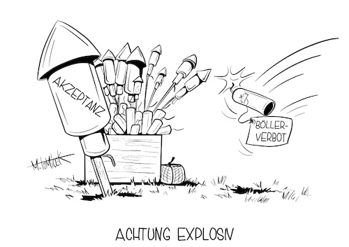 Cartoon: Achtung Explosiv (medium) by Mirco Tomicek tagged böller,böllerverbot,verbot,feiertage,corona,covid19,silvester,neujahr,raketen,silvesterraketen,silvesterfeier,silvesterparty,knaller,knallen,knallfrösche,neujahrswünsche,new,year,2021,feiern,party,guten,rutsch,raketenverbot,knallverbot,deutschland,cartoon,karikatur,pressekarikatur,mirco,tomicek,böller,böllerverbot,verbot,feiertage,corona,covid19,silvester,neujahr,raketen,silvesterraketen,silvesterfeier,silvesterparty,knaller,knallen,knallfrösche,neujahrswünsche,new,year,2021,feiern,party,guten,rutsch,raketenverbot,knallverbot,deutschland,cartoon,karikatur,pressekarikatur,mirco,tomicek